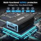 New Upgraded 3000 Watts Pure Sine Wave Inverter, 12V DC to 110V AC Power Inverter with 4 AC Outlets, USB Port, Type-C Port for Truck, Vehicle, Power Outage, Remote Control with LCD Screen