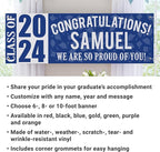 Let's Make Memories Personalized Graduation Banner Class of 2025 - Graduation Party Decorations - Congratulations Banner - Indoor/Outdoor Vinyl - Best in Class - Red - 6 ft.