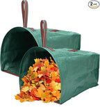 53 Gallon 1/2/3-Pack Leaf Bags,Yard Maintenance Must Haves,Large Yard Dustpan-Type Reusable Lawn Bags Yard Waste Bags,Foldable Garden Leaf Collector for Leaves,Debris,Clippings,Lawn Trash