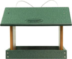 DutchCrafters Poly Hanging Hopper Bird Feeder, Large Hanging Bird Feeder for Outside, Outdoors - Amish American Made (Turf Green & Cedar)
