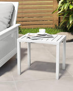 Crestlive Products Outdoor Side Table,Aluminum Rectangular Side/End Table, Small Patio Coffee Bistro Table for Outdoor Indoor