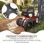 2 Pcs Universal 9" x 9" Edger Blade (1/2" Center Hole), 3-Side Edger Star Blade for Craftsman Walk Behind Edger, Mclane 2059, Also for Power Trim Edgers Tru-Cut Edgers King Lawn Edgers