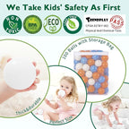 TRENDPLAY Plastic Balls for Ball Pits 2.2 Inch, Pack of 50 100 200 500 Hollow Balls, Perfect for Toddler Baby Pools,Party,Festival Decoration