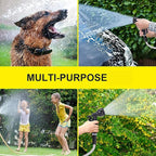 50ft Metal Garden Hose Stainless Steel Heavy Duty Water Hose With 2 Nozzles, No Tangle and Kink, Lightweight & Flexible, Tough and Pet Proof, Metal Garden Hose for Yard, RV, Garden, Outdoor