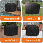 Grill Cover for Weber Slate 36 inch Rust-Resistant Griddle, Outdoor Flat Top Grill Cover 600D Heavy Duty for Webber 36" Griddle Accessories Waterproof, Black