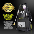 Sun Joe Electric Pressure Power Washer w/Dual Soap Tanks, 2030 PSI (PWMA Certified), 1.2 GPM, 13-Amp Motor - Heavy-Duty Cleaning Machine for Patios, Decks, & Sidewalks, SPX3000