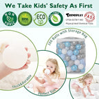 TRENDPLAY Plastic Balls for Ball Pits 2.2 Inch, Pack of 50 100 200 500 Hollow Balls, Perfect for Toddler Baby Pools,Party,Festival Decoration
