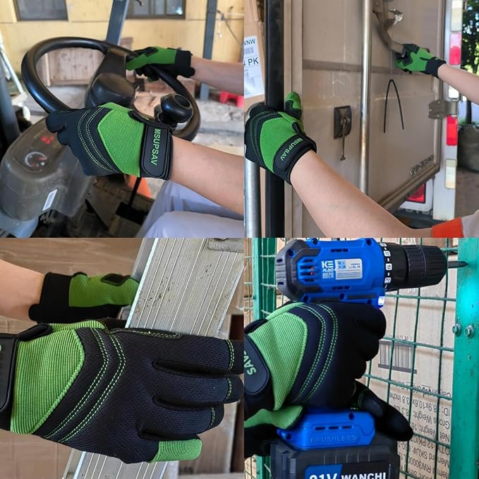 Thorn Proof&Puncture Resistant Gardening Gloves with Grip,Garden Glove for Women, Leather Yard Work Gifts