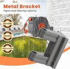 Upgraded Retractable Garden Hose Reel 1/2" x 155 ft Pro 180° Swivel Metal Bracket Automatic Retract Heavy Duty Hose Reels Wall Mount Any Length Lock 9 Pattern Nozzle Garden Watering
