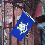 AMZFLAG Connecticut State Flag 3x5 ft Outdoor, Heavy Duty 3 Ply Polyester CT Connecticut Flags with 2 Brass Grommets, Patriotic Double Sided State of Connecticut Flag