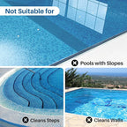 POOLPURE AquaGuard SE II Cordless Powerful Pool Vacuum (Dual Motors) 5000mAh Battery, 120-Min Non-Stop Clean Most Runtime per Dollar Auto-Clean for Flat Pools Up to 1000 Sq.Ft