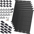 Industrial Grade Solar Pool Heater DIY Kit - Superior High-Wind Strapless Mounting System & Maximum Freeze Resistance (6-4'x7.5' / 180 Square Feet)