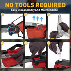 Mini Cordless Chainsaw for Milwaukee M18 Battery,6 Inch & 8 Inch Electric Battery Powered Brushless Chainsaw,400W Auto Oiler Hand Saw for Wood Cutting Tree Trimming(Only Tool)