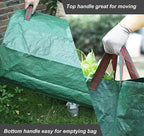 72 Gallon Garden Waste Bag, Reusable Leaf Bag Yard Waste Bag 3 Pack Lawn Yard Bag with Reinforced Handles for Loading Garden Leaves and Trash