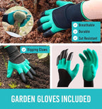 GROWIT Heavy Duty Gardening Tools - 22-Piece Gardening Gifts for Women, Men, Mom, Dad - Durable, Ergonomic Garden Tools Set