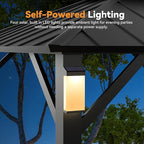 Modern Shade Hardtop Gazebo 10' x 10', Permanent Metal Gazebo with 4 LED Lights, Outdoor Pavilion with Galvanized Steel Roof & Frame Patio Pavilion for Backyard, Deck, Garden, Lawn