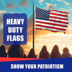Super Tough 30ft x 50ft Nylon American Flag | Embroidered Stars and Sewn Stripes | Brass Grommets | Heavy-Duty Outdoor Flag | Fade Resistant American Flag Made in USA | All Weather Nylon