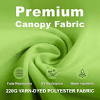 11FT Cantilever Umbrella with Base Large Curvy Outdoor Aluminum Offset Umbrella w/ 360° Rotation, UV Resistant Canopy for Patio, Garden, Backyard, Apple Green