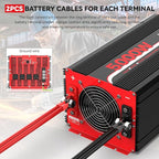 5000W Power Inverter 12V DC to 120V AC Converter for Truck, Home, RV, Peak 10000W Off-Grid Solar Power Inverter with 4 AC Outlets, USB Port,Type-C Port, Remote Controller with LCD Screen