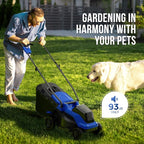 Wild Badger Power 40V 14" Cordless Lawn Mower, Up to 1600sq.ft, Brushless Motor, 5 Height Settings, Bagging & Mulching, Quick-Fold, 4.0Ah Battery & Fast Charger Included
