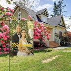 Custom Garden Flag Double Sides Personalized Garden Flags 12x18 Inch Customized Picture Logo Text Yard Flag Banner Signs for Outside Lawn Patio Garden Home Decorating Birthday Christmas Gift