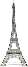 allgala 15" Eiffel Tower Statue Decor Alloy Metal, Silver