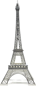 allgala 15" Eiffel Tower Statue Decor Alloy Metal, Silver
