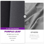 PURPLE LEAF 9.8' X 9.8' Tilting Patio Umbrella with Base Outdoor Cantilever Swivel Square Umbrella with Tilt Aluminum Offset Umbrella with 360-degree Rotation for Garden Deck Pool Patio Grey