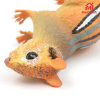 Chipmunk Figurine Sculpture for Home Decor, Chipmunk Animal Miniature Statue Figurine Model, Realistic Weather-resistant Figurines Statues for Lawn Yard Patio Porch Garden Decoration, Plastic Material