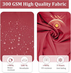 80 x 26in Chaise Lounge Cushions Outdoor Furniture Set of 2 Patio Pool Lounge Chair Cushions 4'' Waterproof Outdoor Double Weather Resistant Detachable Chaise Cushion(Burgundy)