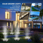 Solar Outdoor Lights 12 Packs, Waterproof Solar Pathway Lights Bright In-Ground Lights Lighting Decor for Garden, Lawn, Patio, Yard, Driveway, Step and Walkway Warm Light
