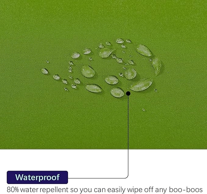 idee-home Outdoor Pillows with Inserts Included, Patio Outside Square Pillows Waterproof Set of 2, 18 x 18 inch Green