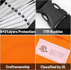 Chainsaw Chaps Apron Wrap 8-layer for Men/Women Loggers Forest Workers Protective Chain Saw Pants Adjustable