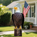 chisheen Bald Eagle Outdoor Metal Yard Art Statue and Sculpture for Garden Lawn Patio Living Room Decoration