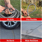 Pressure Washer Hose 50ft, 4200PSI Wire Braid Power Washer Extension Hose 1/4 Inch High Tensile, Flexible Kink Resistant Heavy Duty Replacement Hose with 3/8 Quick Connect