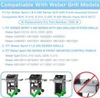 7635 Flavorizer Bars for Weber Spirit GS4 200 Series Gas Grill Parts Flame Guards Replacement Spirit 2 E210 S210 E215 E220 S220 Heat Deflector 15.3" Porcelain Stainless Steel