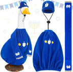 Cozypower Christmas Porch Goose Outfits Clothes for Plastic 23'' Cement Goose Duck Lawn Yard Decorations(Cute Style)