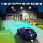 150W Motion Sensor Lights Outdoor for Outside, 15000LM LED Flood Lights Outdoor Wired Dusk to Dawn, Exterior Security Floodlight Fixture Waterproof IP65, Outdoor Lighting for House, Garage
