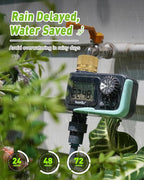 RAINPOINT Sprinkler Timer Outdoor, Water Timer for Garden Hose Faucet Timer, Programmable Watering Irrigation Timer with Rain Delay/Manual, V2, 2024 Release(Metal)