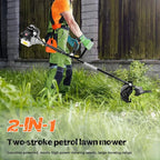 52CC Gas Lawn Mower - Powerful 2-Stroke Yard Trimmer, Durable Gas-Powered Brush Cutter, for Gardening Enthusiasts, DIY Backyard Tool