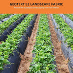 Towallmark Geotextile Landscape, 3ft x 300ft & 6oz Geotextile Fabric, PP Drainage 350N Tensile Strength & 440N Load Capacity, for Driveway & Road Stabilizationr, Erosion Control, French Drains