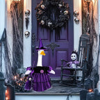 Halloween Goose Outfit Porch Witch Goose Clothes for 23'' Cement Plastic Geese Costume for Yard Lawn Outdoor Garden Patio Statue Holiday Decor