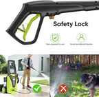 DUMOS Electric Pressure Washer, High Pressure Cleaning Machine with Foam Cannon, 2.0 GPM Power Washer with 5 Quick Connect Nozzles for Fences Decks Patios