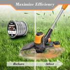 Cluparis 105 Heavy Duty Sawtooth Trimmer Line 3-Pound, 0.105" Sawtooth Weed Eater String Fits Medium & Heavy Grass & Weeds,Trimmer String Weed Wacker for Gas/Electric Grass Trimmer and Brushcutters