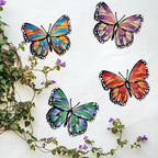 HONGLAND Metal Butterfly Wall Decor -Outdoor Fence Wall Art Decor, Hanging Decoration for Indoor Outdoor Garden Yard Living Room Bedroom Patio Balcony, Gift for Mom Dad Friends