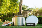 Solo Stove Yukon Backyard Bundle 2.0 | Incl. Yukon Smokeless Fire Pit with Stand, Shelter, Shield, Lid, Portable for Wood Burning, Removable Ash Pan, Stainless Steel, H: 19.8in x Dia: 27in, 50.85lbs.