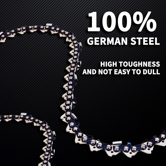 E & S 3 Pack 20 Inch Chainsaw Chain .325" Pitch .063" Gauge 81 Drive Links Semi-Chisel Chain Saw Chains for Husqvarna, Poulan, Craftsman, Greenworks and More Chainsaw Brands