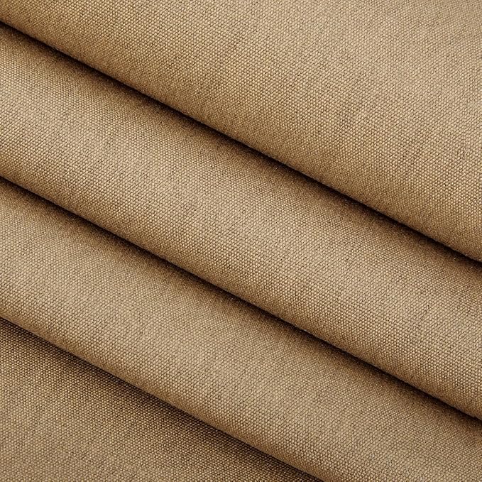 RSH DECOR: Sunbrella Square Throw Pillows Set of 2 | 20" x 20" | Water and Fade-Resistant Performance Fabric | Outdoor Pillow Covers with Down-Alternative Inserts | Canvas Heather Beige