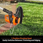 LawnMaster 20VMWGT 24V Max 13-inch Lawn Mower and Grass Trimmer 10-inch Combo with 2x4.0Ah Batteries and Charger