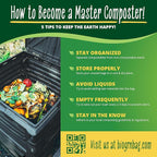 50-55 Gallon Compostable Trash Bags Flat-Top 12 Bags Heavy Duty 1.57 Mil 208.2 Liter Large Lawn and Yard Waste Bag Compost for Outdoor Garden ASTM D6400, US BPI and OK Compost Home Certified